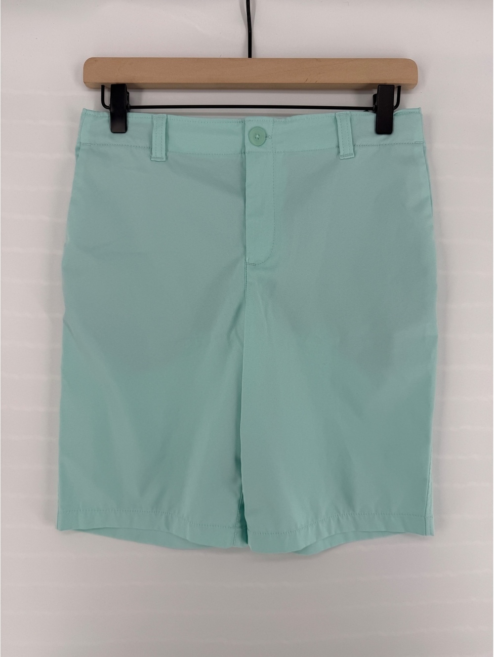 Under Armour Mint Green Boys' Shorts – Sporty Casual Vibes, Size 14
